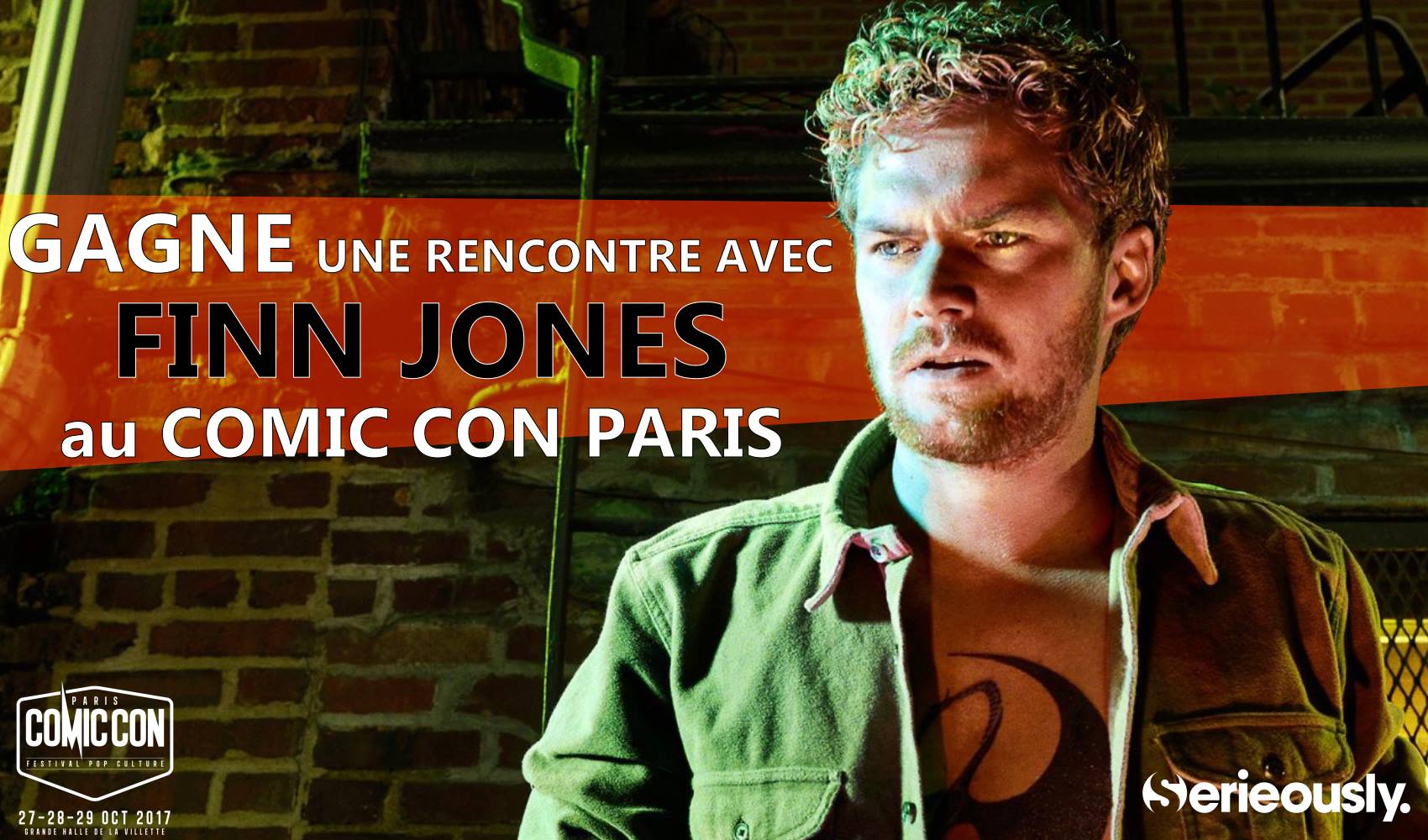 Concours : gagne une rencontre avec Finn Jones (Iron Fist, Game of Thrones) au Comic Con Paris