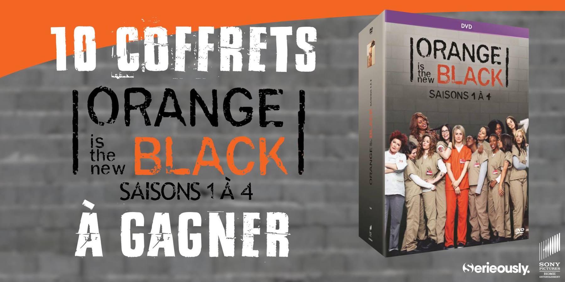 CONCOURS : 10 coffrets DVD &#038; Blu-Ray d&rsquo;Orange Is the New Black à gagner !