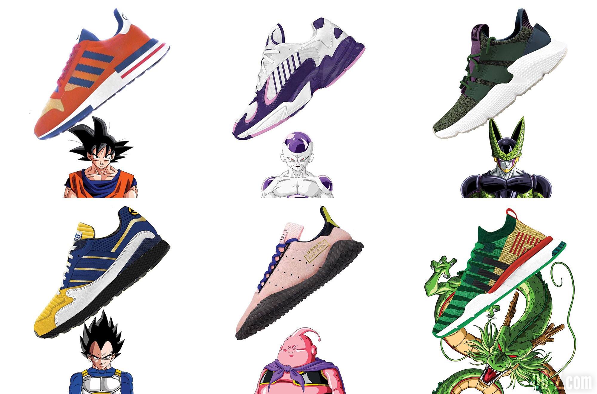 Dragon Ball Z : découvrez les baskets Adidas spéciales Son Goku, Vegeta, Freezer&#8230;