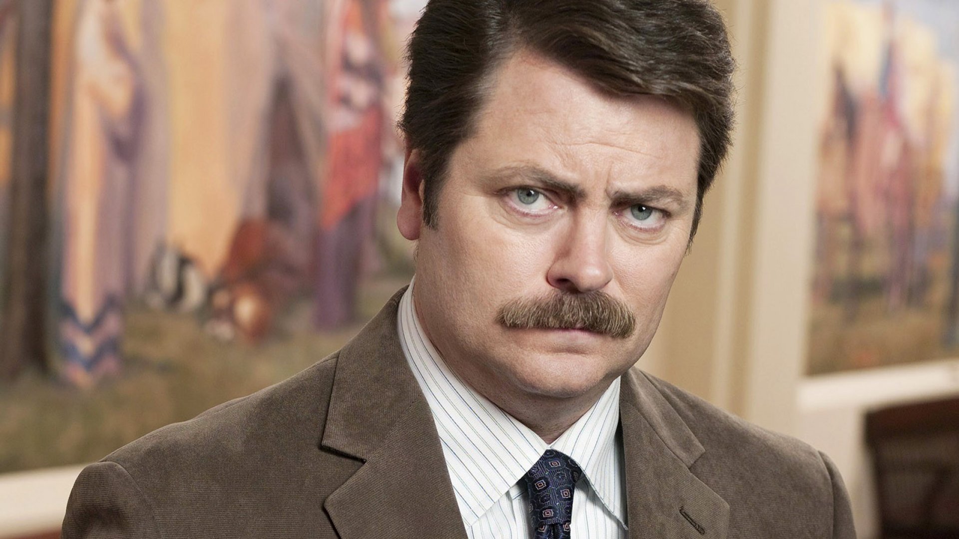 Le portrait culte de la semaine : Ron Swanson de Parks and Recreation