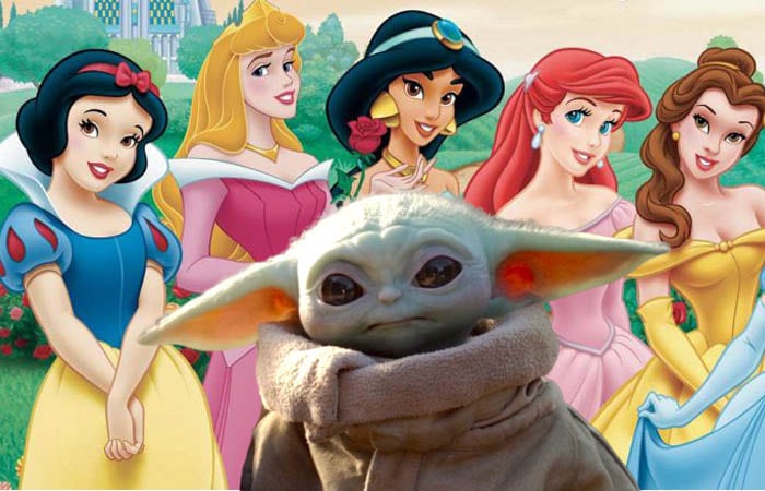 Une artiste détourne Baby Yoda en princesses Disney et le résultat est parfait