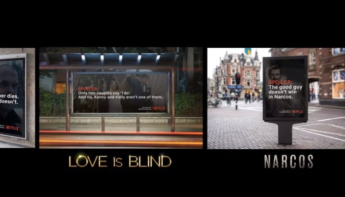 Minute cool : des spoilers de séries Netflix placardés dans la rue pour vous empêcher de sortir