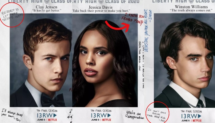 13 Reasons Why saison 4 : les posters des persos contiennent-ils des indices ?