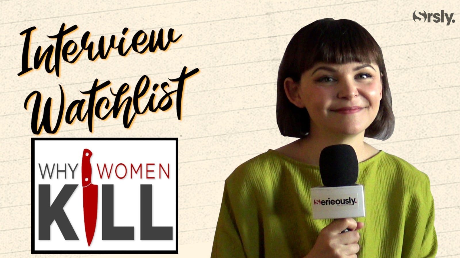 Why Women Kill l'interview watchlist de Ginnifer Goodwin (Beth Ann)