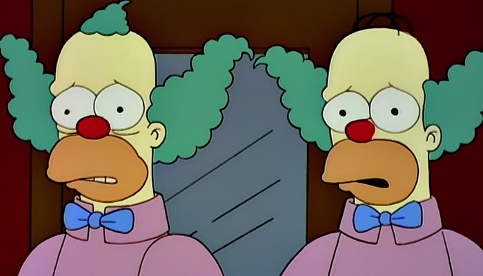 Les Simpson : Homer s&rsquo;est-il déguisé en Krusty le clown pour tuer Monsieur Burns ? La folle théorie de fans