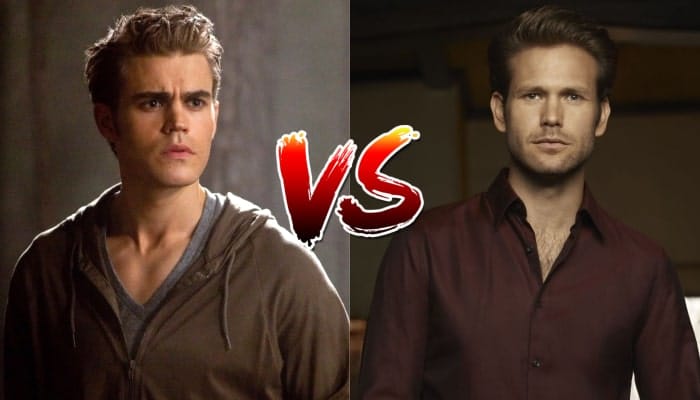 paul wesley et matthew davis dans The Vampire Diaries