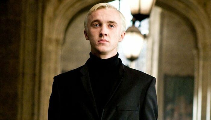 L'antagoniste Drago Malfoy, joué par Tom Felton dans la saga Harry Potter