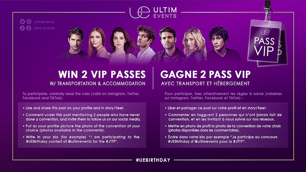 The 100, Teen Wolf : Ultim events vous invite à rencontrer vos stars préférées, tous frais payés !