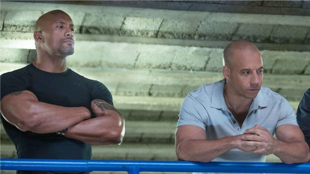 dwayne johnson vin diesel fast and furious