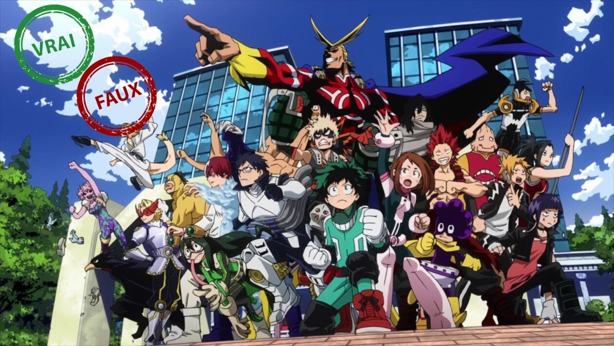 Impossible d’avoir 10/10 à ce quiz vrai ou faux sur My Hero Academia