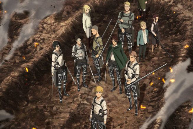 L&rsquo;Attaque des Titans : l&rsquo;anime se terminera en 2023 avec la troisième partie de la saison 4