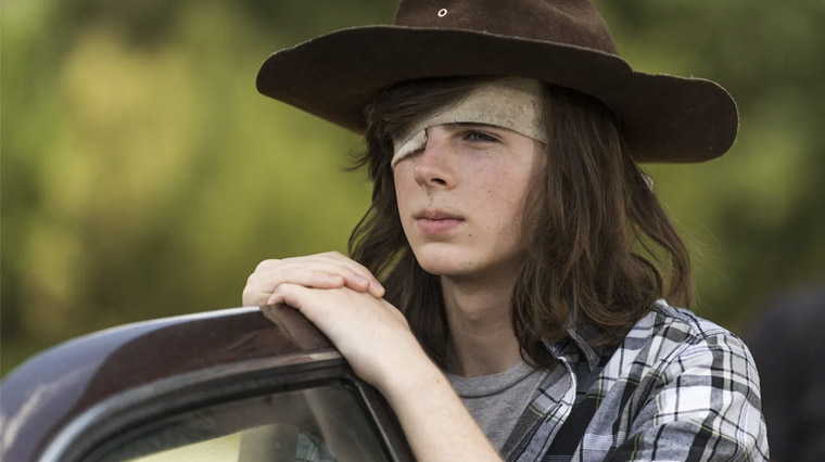 The Walking Dead : Chandler Riggs était-il sur le tournage du dernier épisode ? Une photo sème le doute