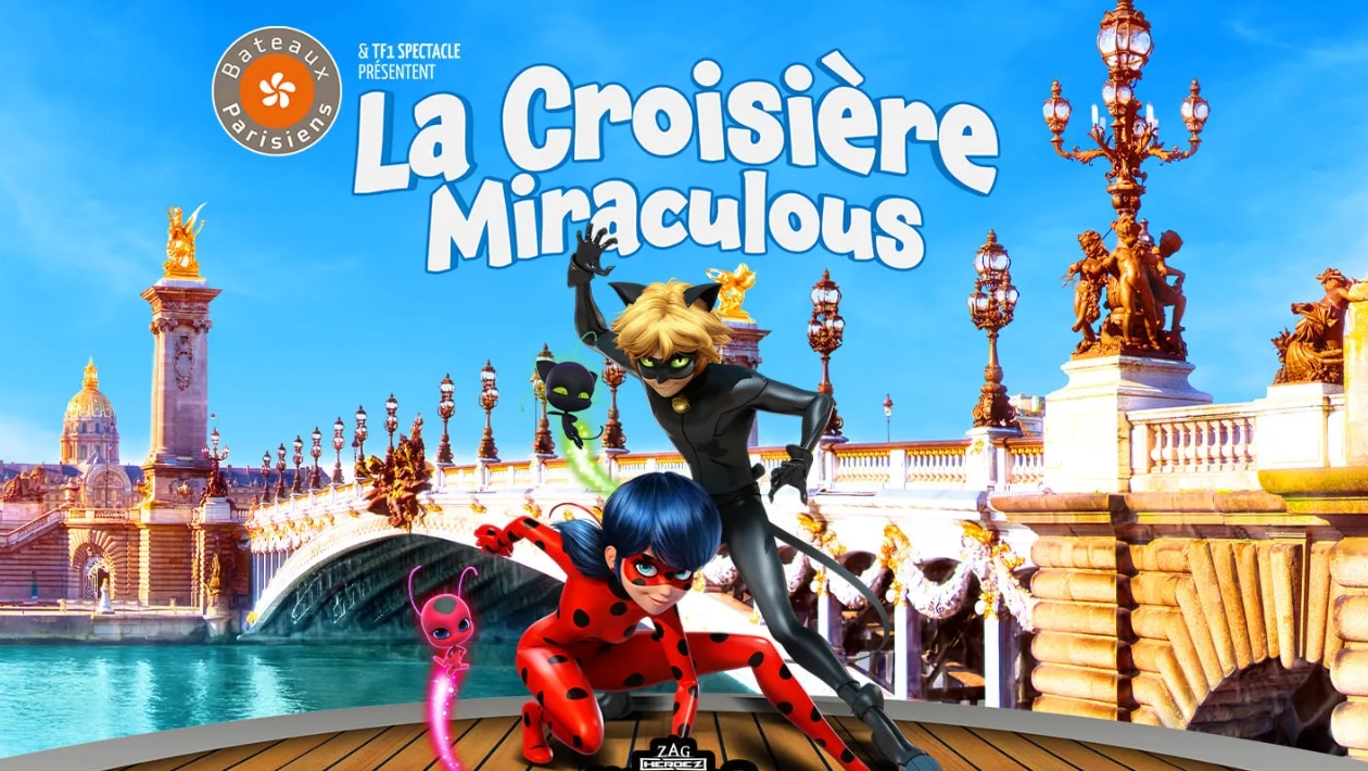 Miraculous : une croisière immersive te fait (re)découvrir Paris aux côtés de Ladybug et Chat Noir