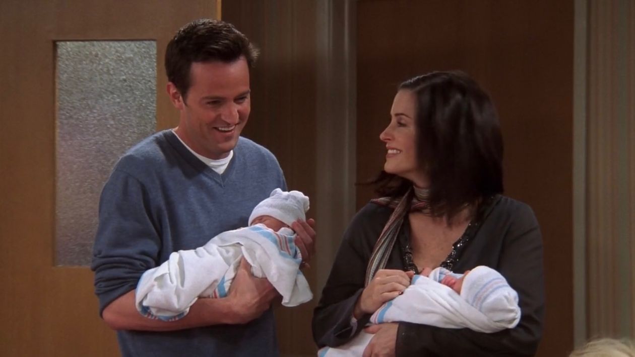 Friends : cette phrase qui annonçait les jumeaux de Chandler et Monica