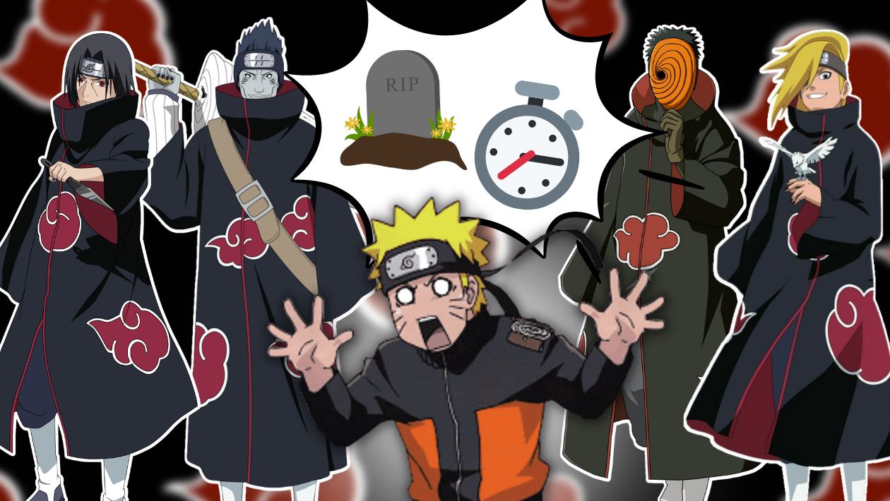 Quiz Naruto : choisis un membre de l’Akatsuki, on te dit combien de temps tu survis