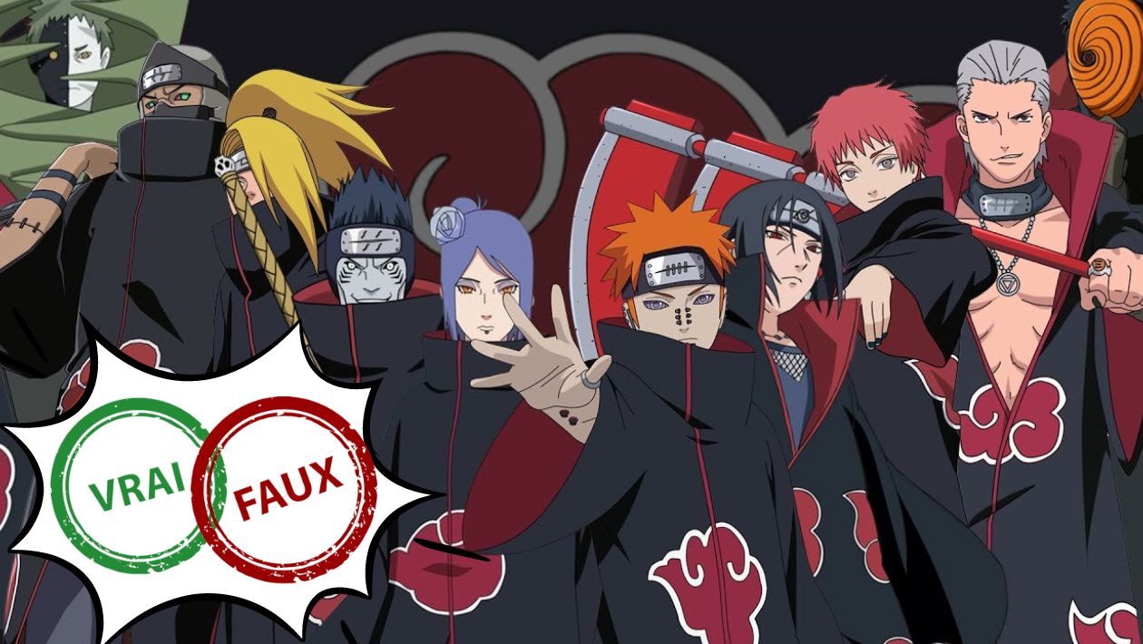 Naruto : impossible d’avoir 10/10 à ce quiz vrai ou faux sur l’Akatsuki