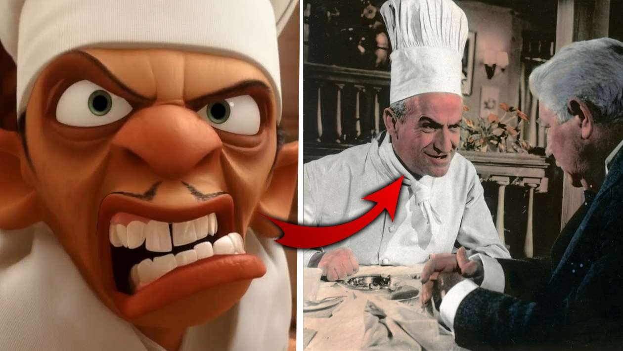 Ratatouille : saviez-vous que ce personnage est en réalité inspiré de Louis de Funès ?