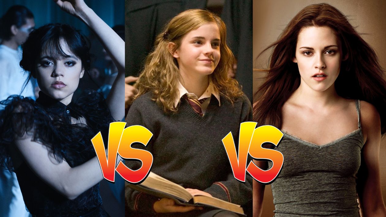 Sondage : tu préfères Mercredi Addams, Hermione Granger (Harry Potter) ou Bella Swan (Twilight) ?