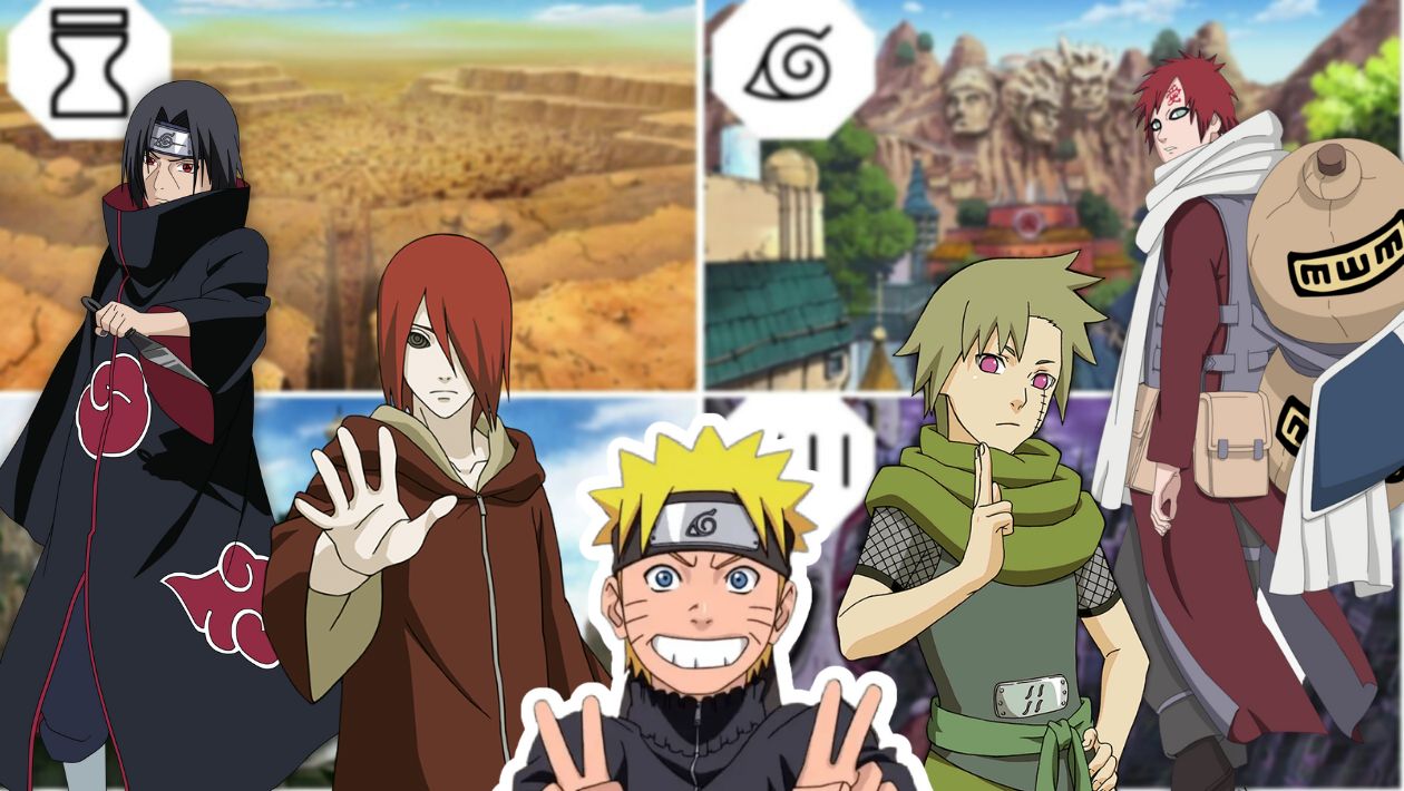 Quiz Naruto : choisis un village ninja on te dira quel perso tu es