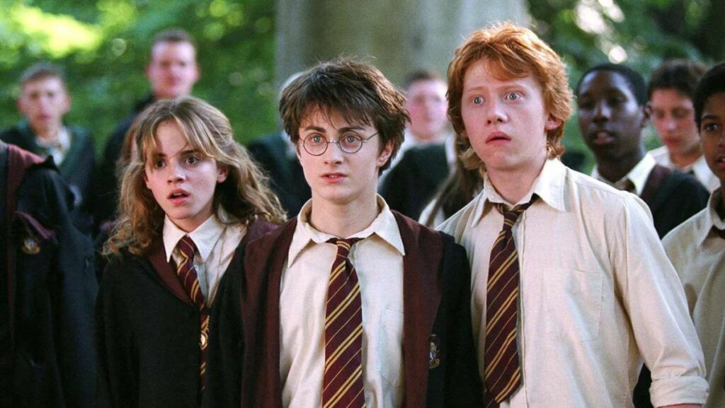 harry potter, hermione, grangr, ron weasley, dans le film Harry Potter et le prisonnier d'azkaban