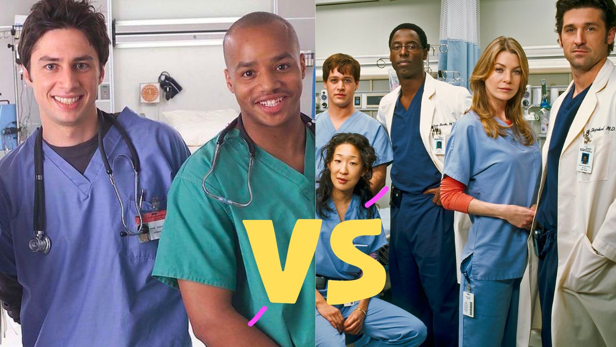 Sondage : quelle est la meilleure série entre Scrubs et Grey&rsquo;s Anatomy ?