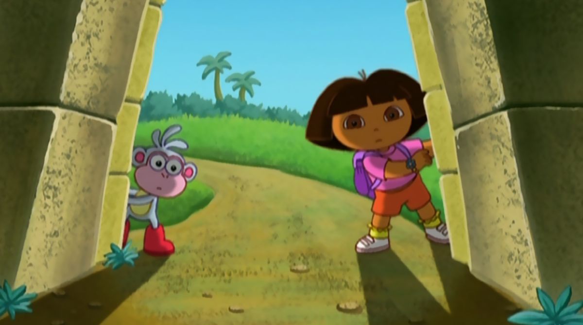 dora l'exploratrice, babouche, série, dessin animé