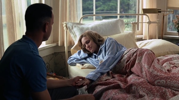 Jenny malade dans le film culte Forrest Gump.