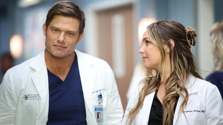 jo et link dans l'épisode 20 de la saison 19 de grey's anatomy