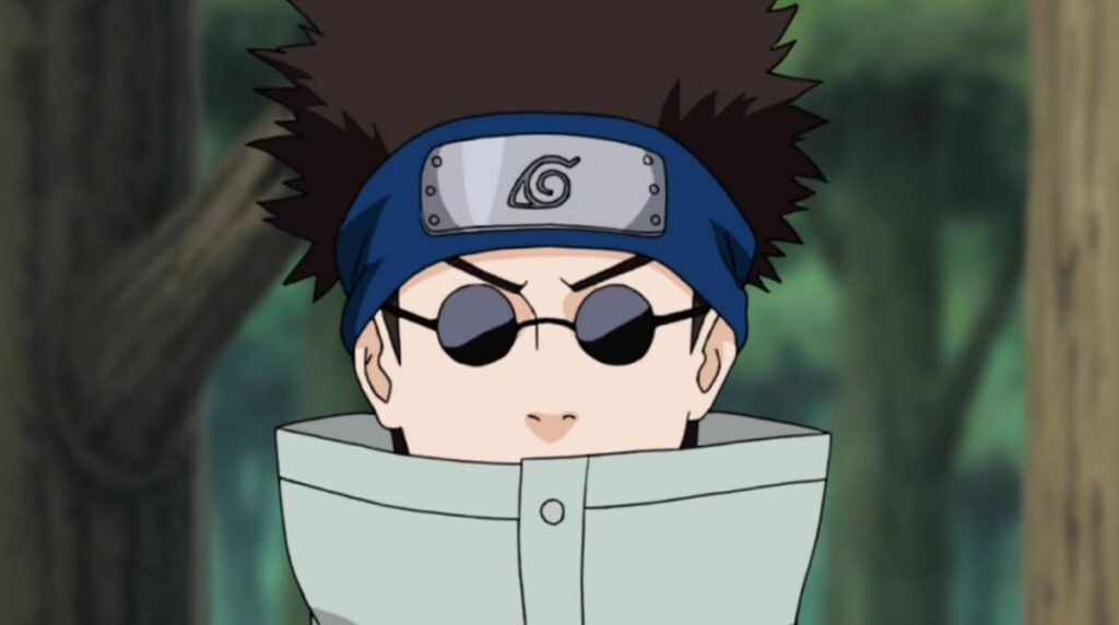 Shino Aburame dans l'anime Naruto