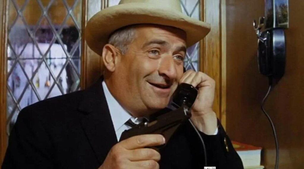 louis de funès dans le rôle de léopold saroyan dans le corniaud