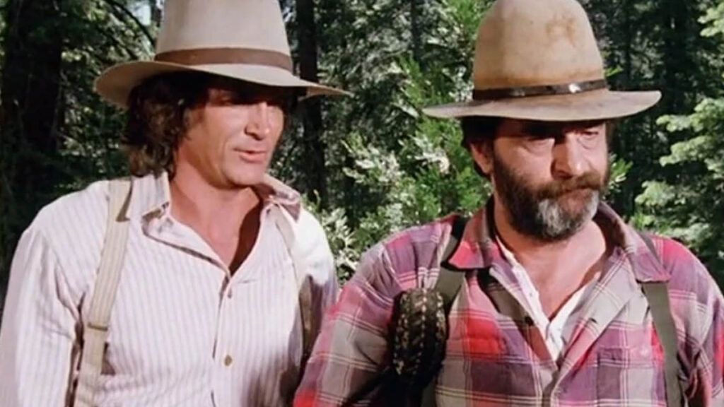 Charles Ingalls et Mr Edwards dans La Petite Maison dans la Prairie