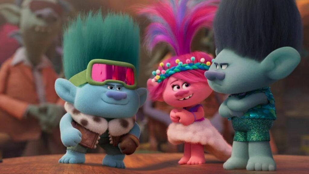 John Dory, Poppy et Branche dans le film les Trolls 3