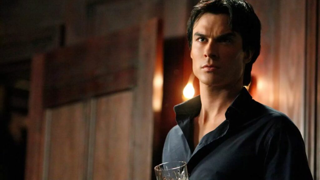 Damon Salvatore Ian Somerhalder dans la série The Vampire Diaries