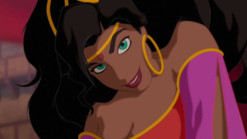 Esmeralda dans le film d'animation Le Bossu de Notre-Dame