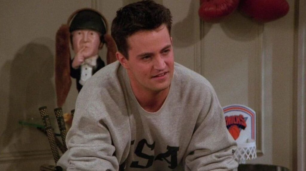 matthew perry dans le rôle de chandler bing dans friends