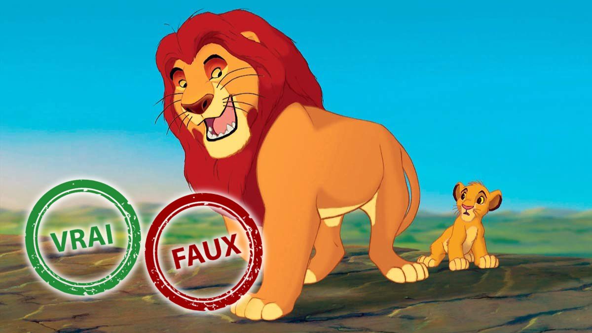 Tu deviens Le Roi Lion si tu as 5/5 à ce quiz vrai ou faux