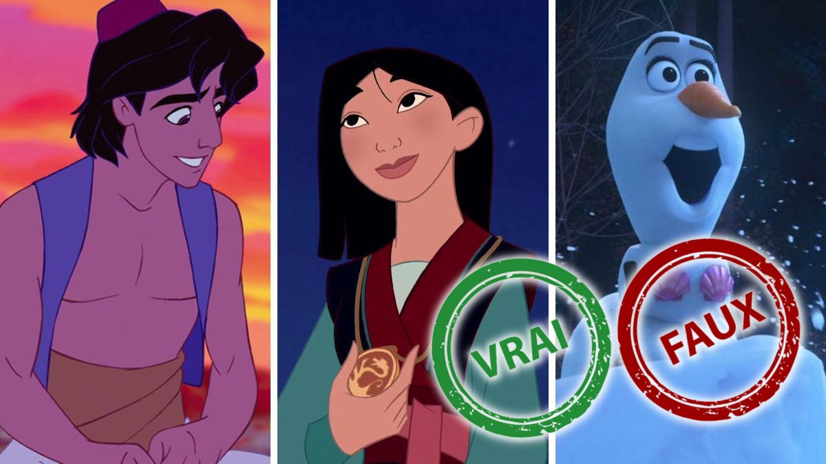 T&rsquo;as grandi avec Disney si t&rsquo;as 15/15 à ce quiz vrai ou faux de culture générale sur les films