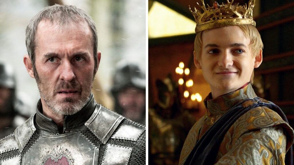 Game of Thrones personnages de Stannis et Joffrey Baratheon