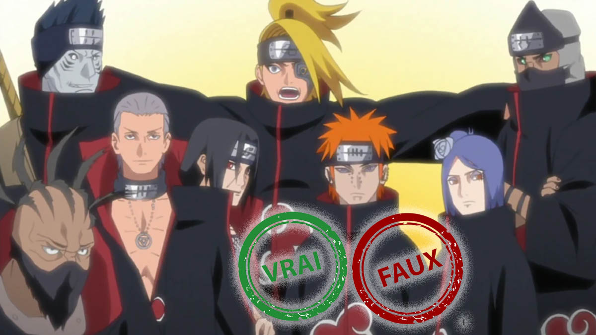 Naruto : tu rejoins l&rsquo;Akatsuki si t&rsquo;as 5/5 à ce quiz Vrai ou Faux sur l&rsquo;organisation criminelle