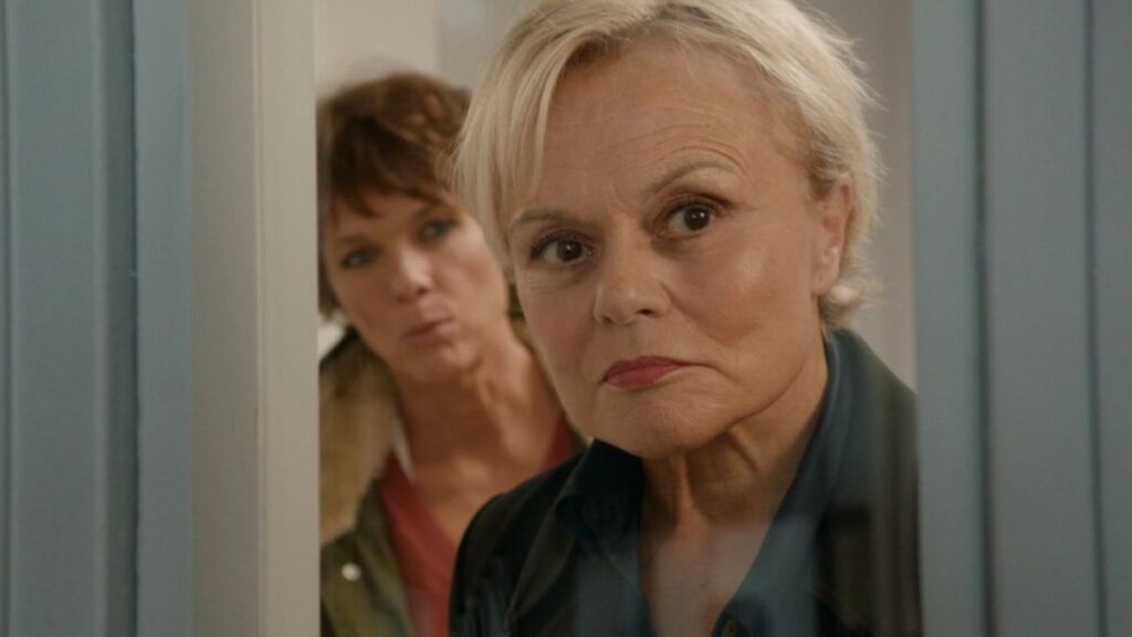 Muriel Robin et Anne Le Nen dans la série Master Crimes sur TF1.