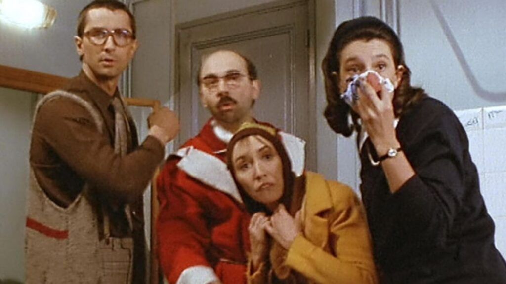 Pierre, Felix, Zezette et Therese dans Le Père Noël est une ordure