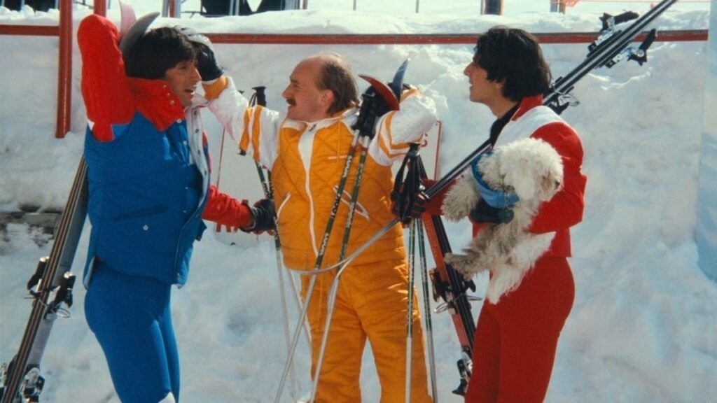 Popeye, Jean Claude Dusse et Jerome dans Les Bronzés font du ski