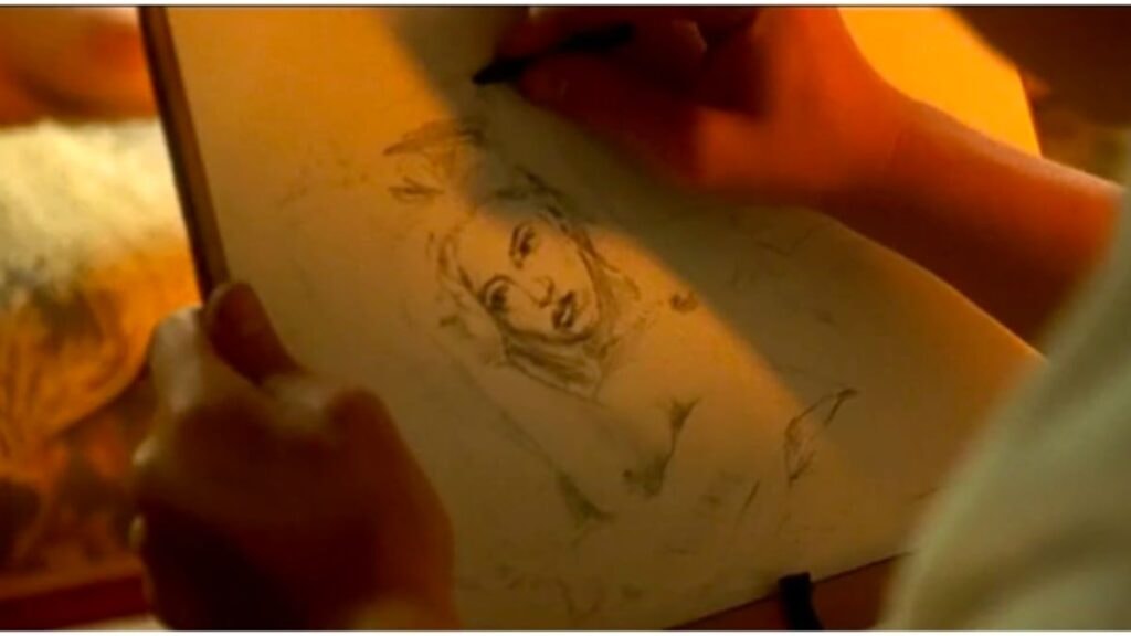 Dessin de Rose dans Titanic