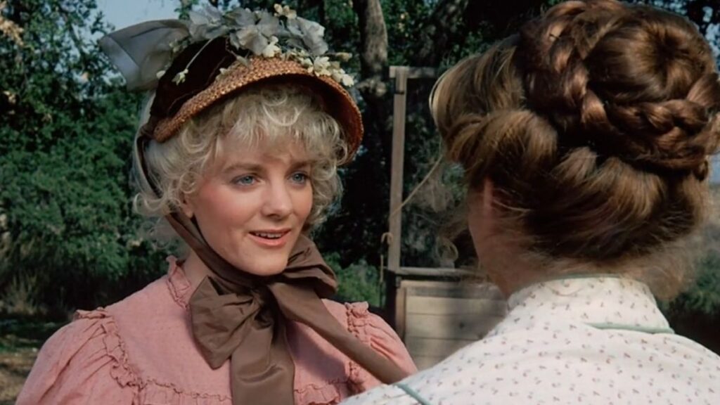 Nellie Oleson (Alison Arngrim) dans La Petite Maison dans la Prairie.