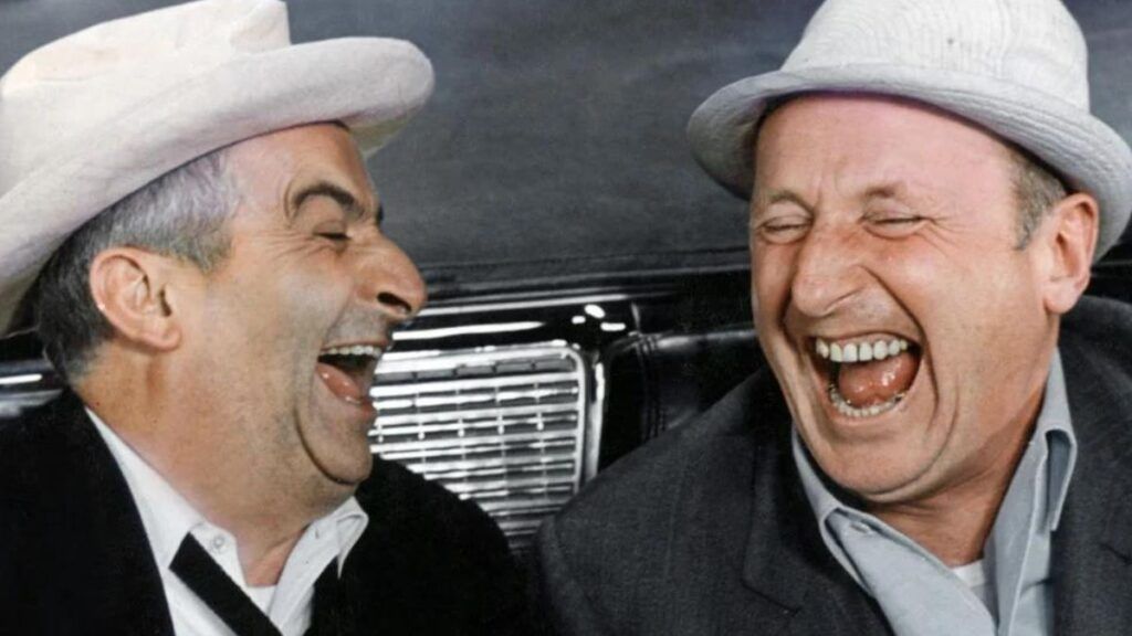 Louis de Funès et Bourvil dans Le Corniaud.