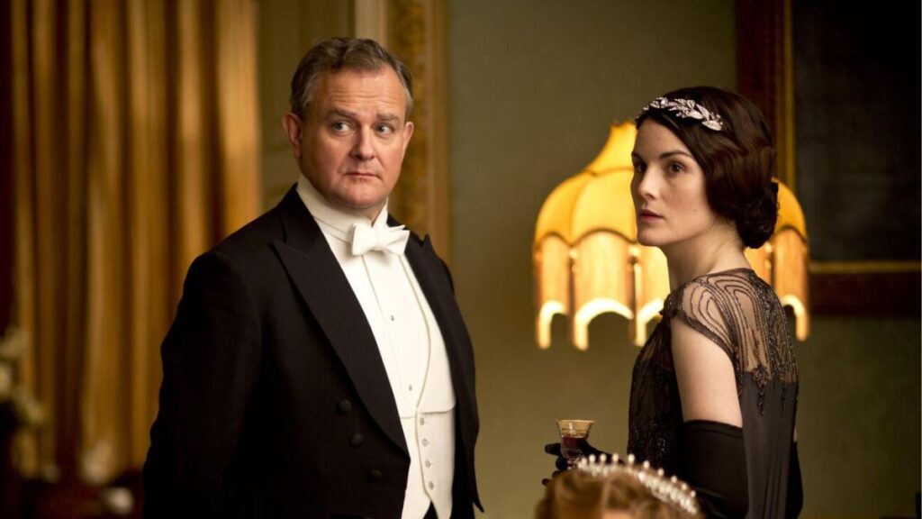 robert et mary crawley dans la série downton abbey