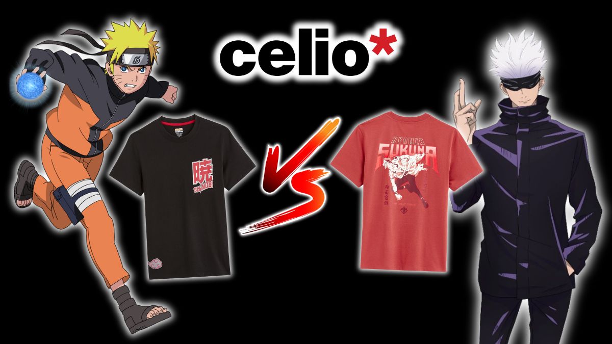 Sondage : Naruto vs Jujutsu Kaisen : vote pour ta collab&rsquo; Celio préférée