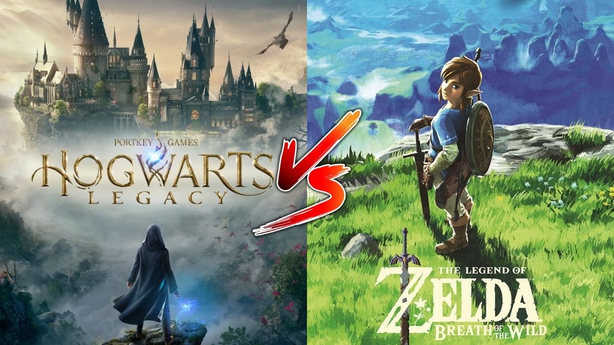 Sondage : tu préfères Hogwarts Legacy ou The Legend of Zelda Breath of the Wild ?