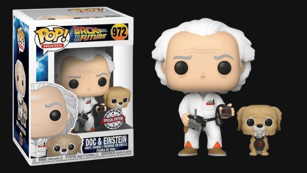 Figurines POP Doc Emmet Brown et Einstein