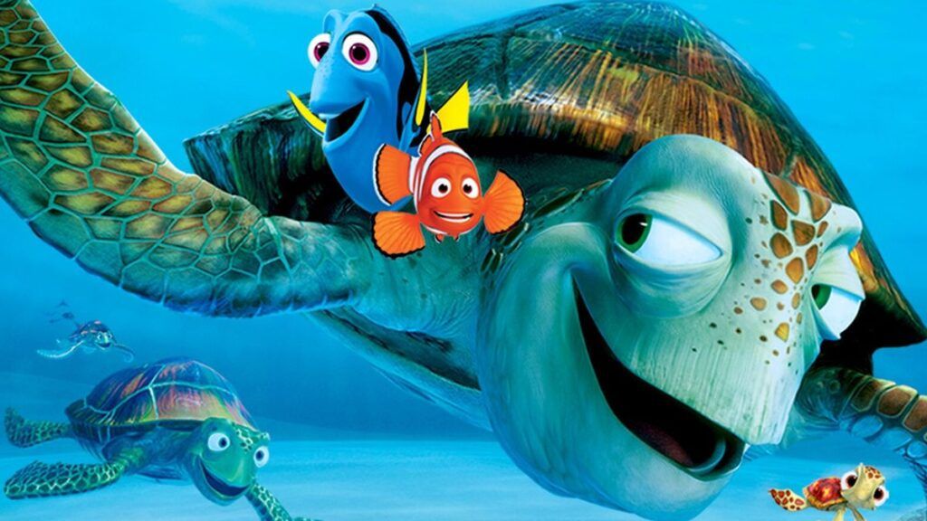 L'affiche du film Pixar Le Monde de Nemo.